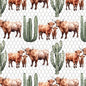 New Release Boy Crib Bedding- Highland Cow and Cactus Western Baby & Toddler Bedding Collection - DBC Baby Bedding Co 