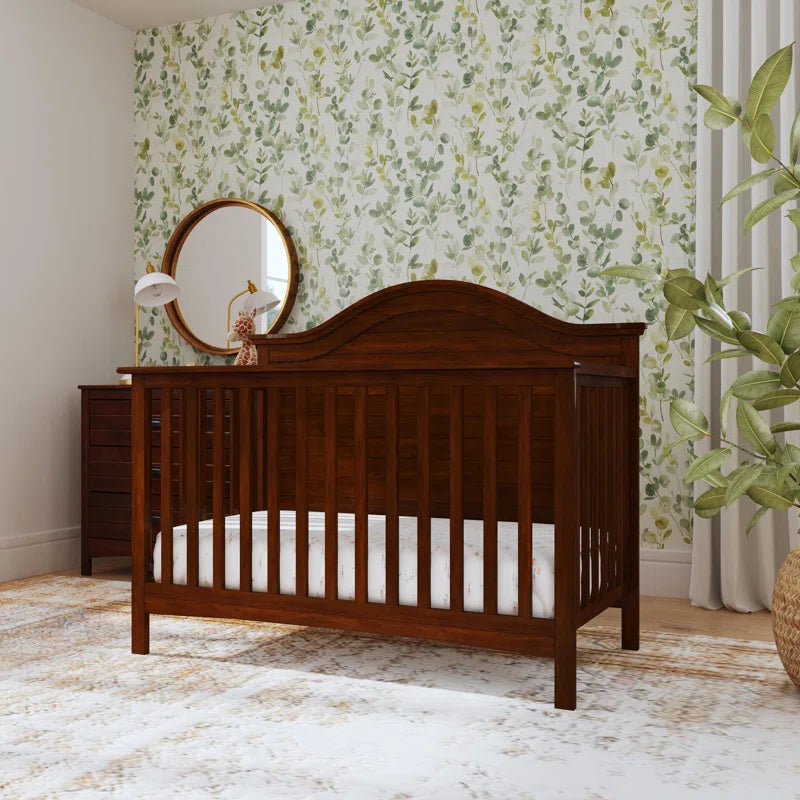 Standard Cribs - Nolan Convertible Crib in Espresso - DBC Baby Bedding Co 