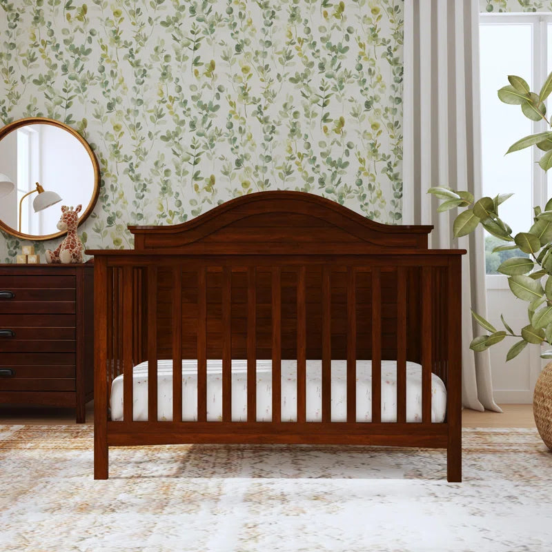 Standard Cribs - Nolan Convertible Crib in Espresso - DBC Baby Bedding Co 