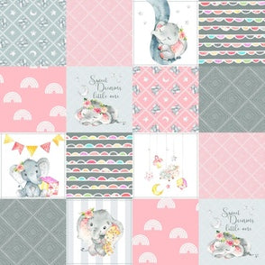 New Release Girl Crib Bedding- Sweet Dreams Little One Elephant Baby Bedding and Nursery Coordinates - DBC Baby Bedding Co 