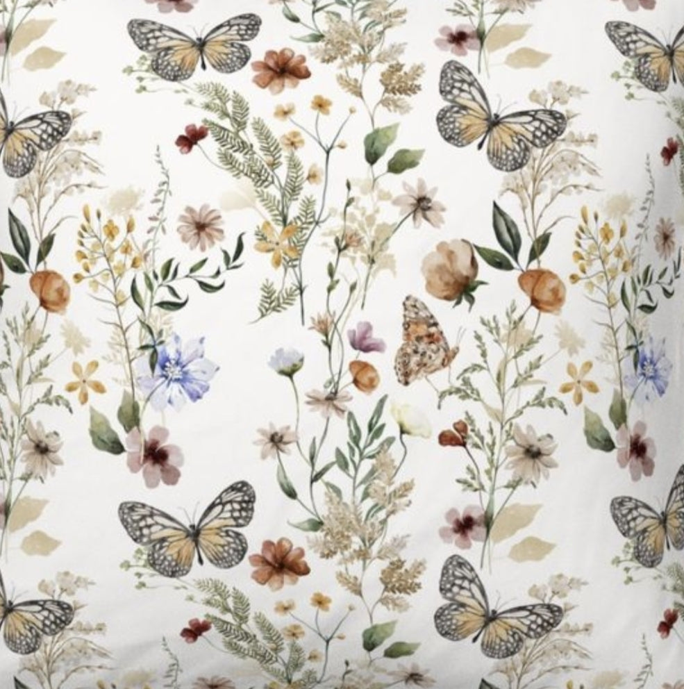 Crib Sheet - Meadow Butterfly - DBC Baby Bedding Co 