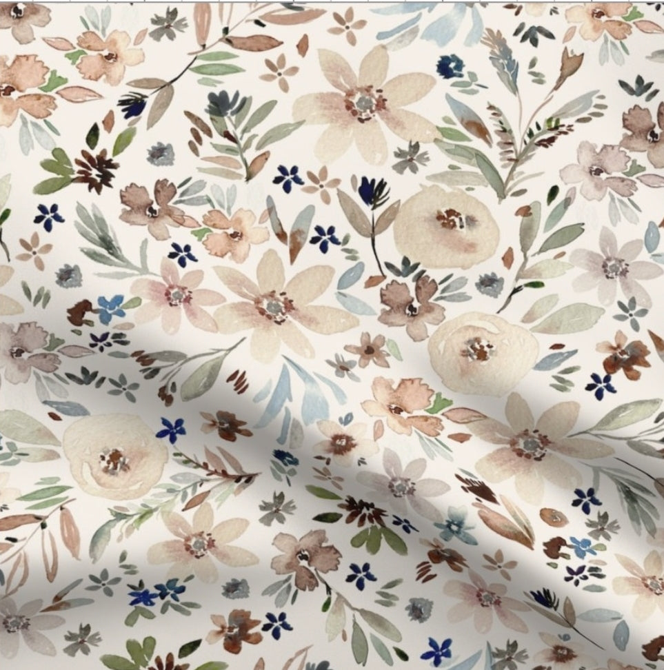 Crib Sheet - Vintage Field Daisy - DBC Baby Bedding Co 