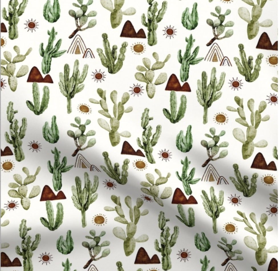 Crib Sheet - Cactus Mountains - DBC Baby Bedding Co 