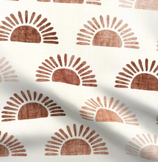 Crib Sheet - Terra Cotta Boho Sunshine - DBC Baby Bedding Co 