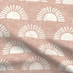 Crib Sheet - Dusty Rose Boho Sunshine - DBC Baby Bedding Co 