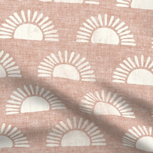 Crib Sheet - Dusty Rose Boho Sunshine - DBC Baby Bedding Co 