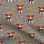 Crib Sheet - Baby Highland Cow - DBC Baby Bedding Co 