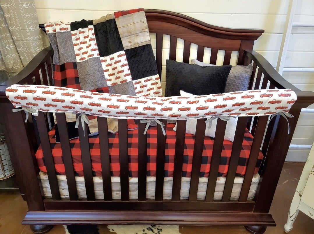 New Release Boy Crib Bedding- Little Red Truck Farm Baby Bedding & Nursery Collection - DBC Baby Bedding Co 