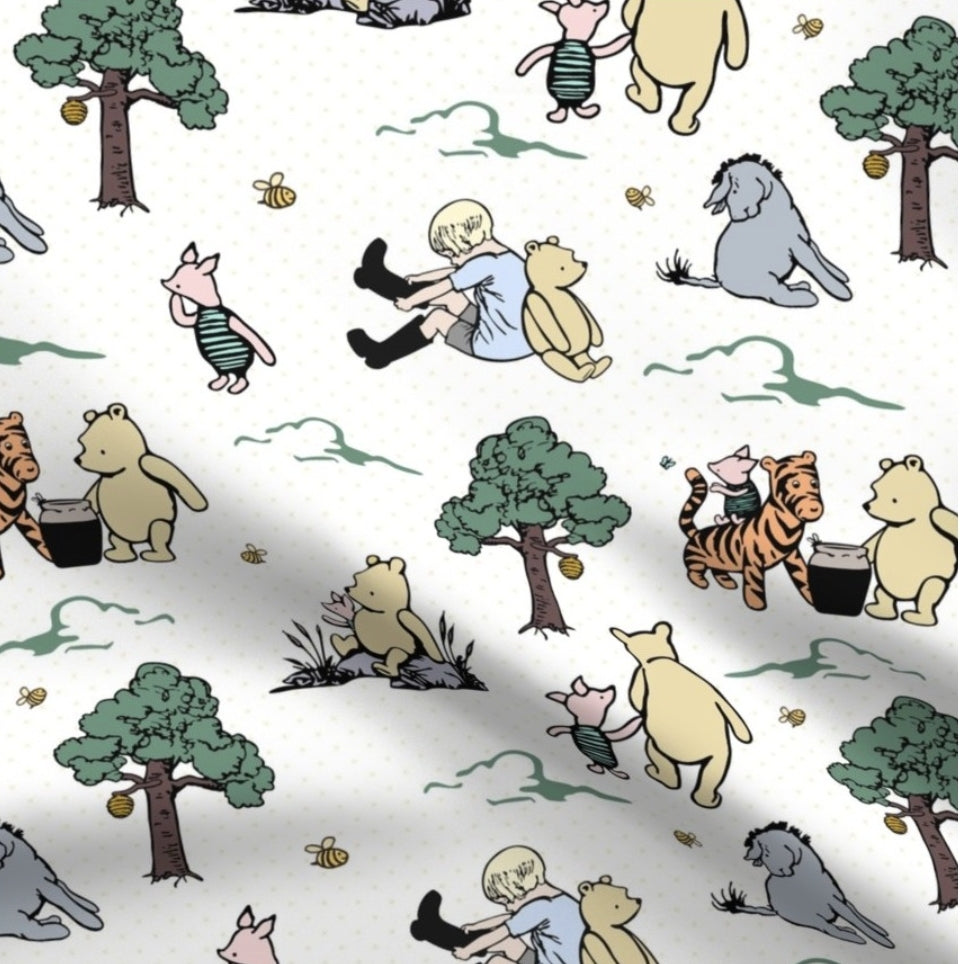 Crib Sheet - Pooh Bear and the 100 Acre Woods - DBC Baby Bedding Co 