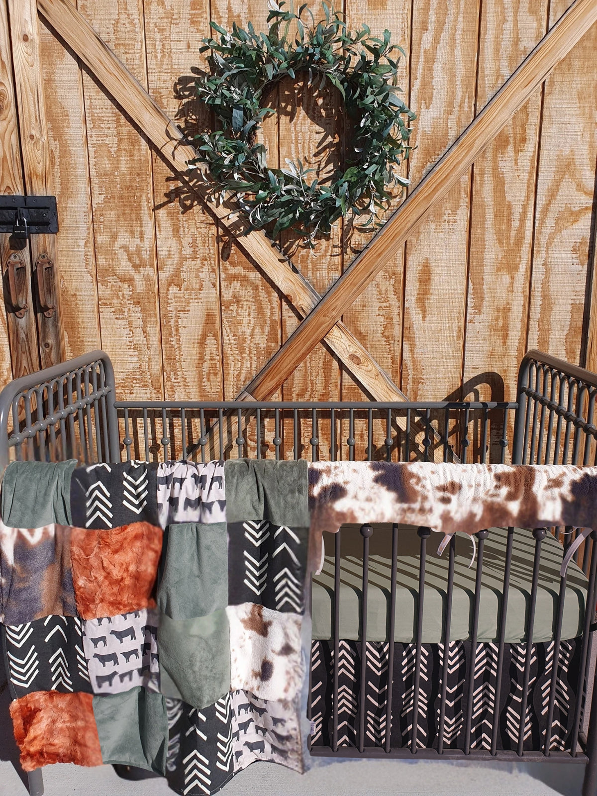 Boho Angus Western Boy Crib Bedding - DBC Baby Bedding Co 