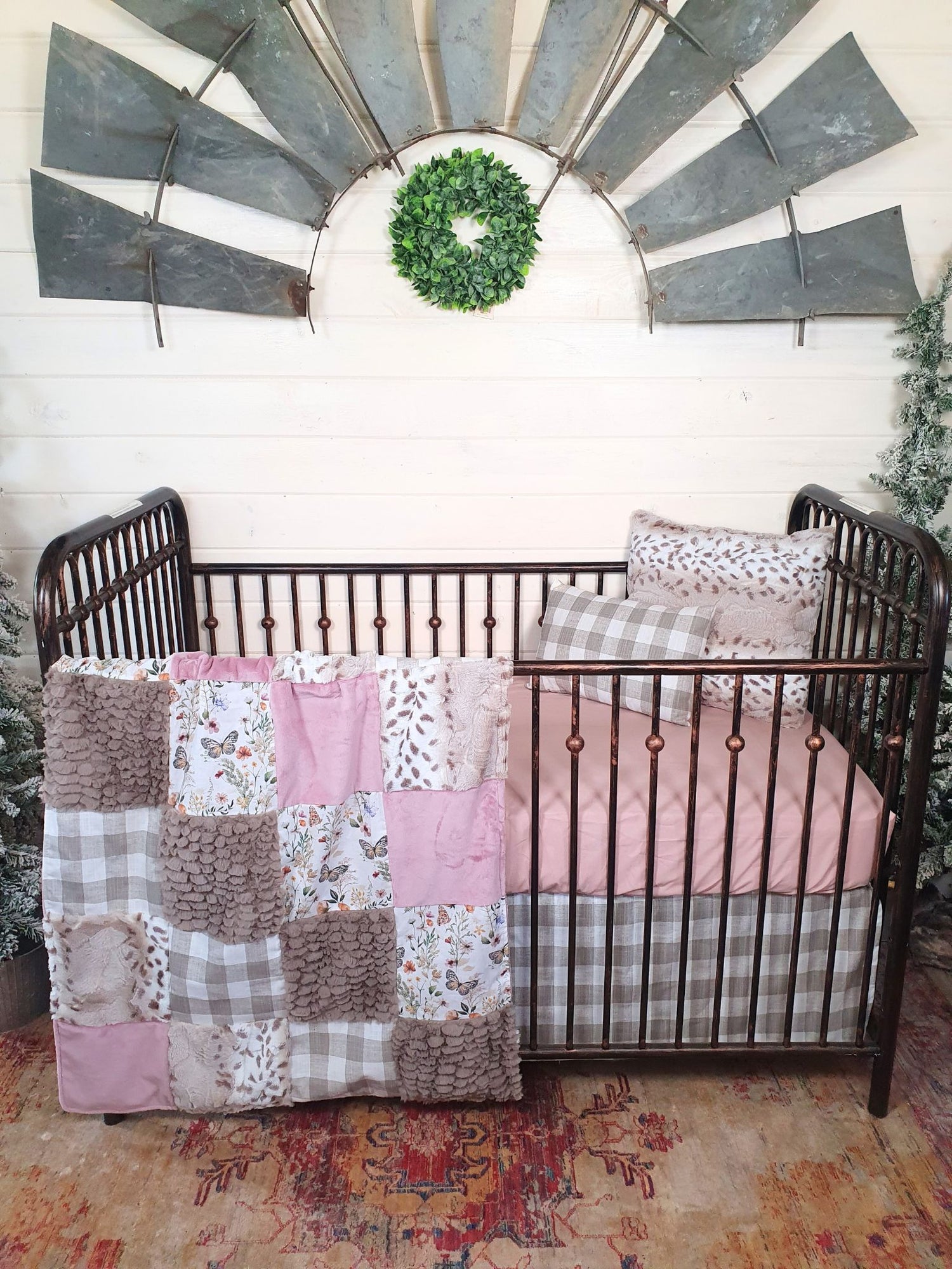 Meadow Flower Butterfly Baby & Toddler Bedding Collection