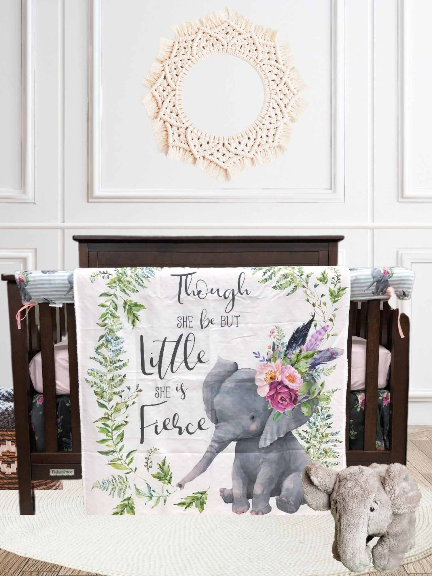 Elephant Baby Crib Bedding