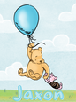 New Release Standard Blanket - Winnie the Pooh and Piglet Balloon Flight Personalized Baby Blanket