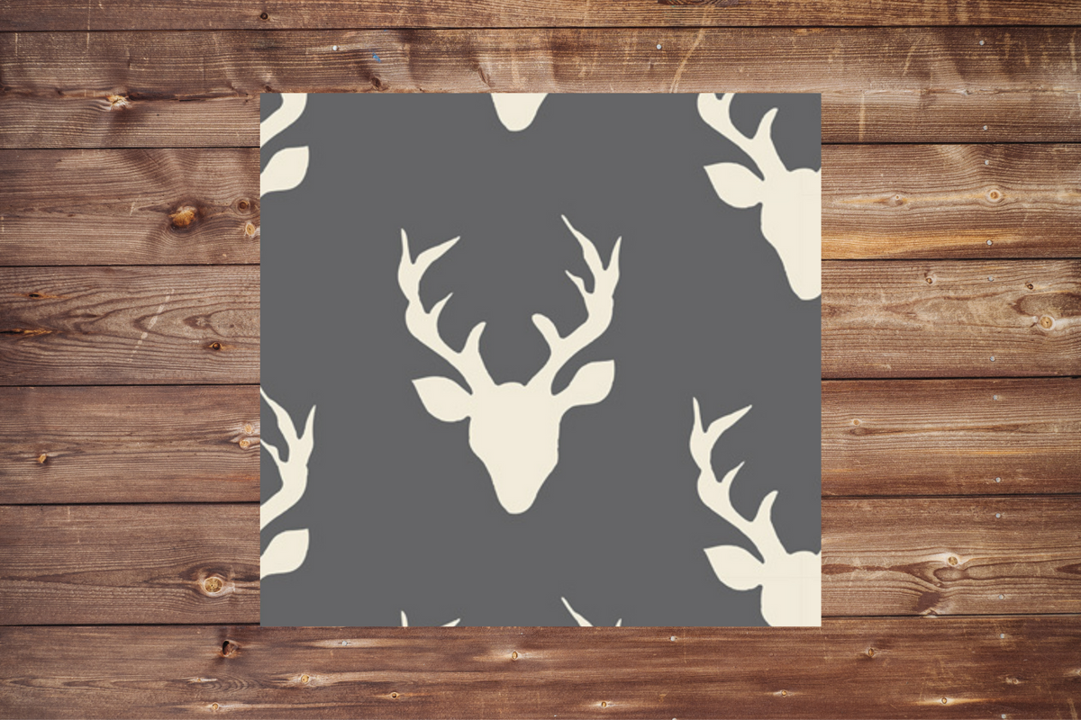 Nursing Pillow Cover - Dark Gray Buck and Fawn Minky Woodland Cover - DBC Baby Bedding Co 