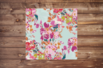 Nursing Pillow Cover - Summer Floral and Minky Cover - DBC Baby Bedding Co 