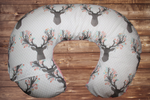 Nursing Pillow Cover - Tulip Fawn and Minky Woodland Cover - DBC Baby Bedding Co 