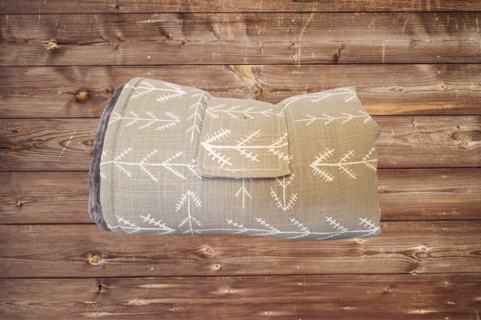 On the Go Changing Pad- Ecru Tribal Arrow with Minky interior - DBC Baby Bedding Co 