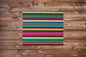 On the Go Changing Pad- Serape Western and Fuschia Minky Interior - DBC Baby Bedding Co 