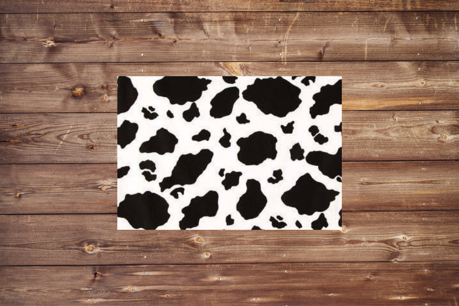 On the Go Changing Pad- Black White Cow Print and Minky Interior - DBC Baby Bedding Co 