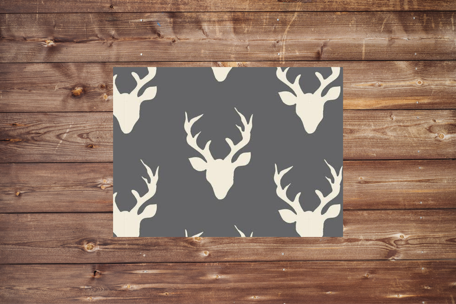 On the Go Changing Pad- Dark Gray Buck Woodland and Minky Interior - DBC Baby Bedding Co 