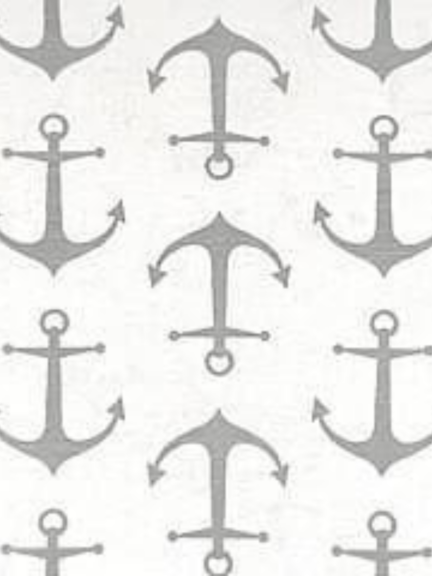 Curtain Panels or Valance - Gray Anchors Nautical - DBC Baby Bedding Co 