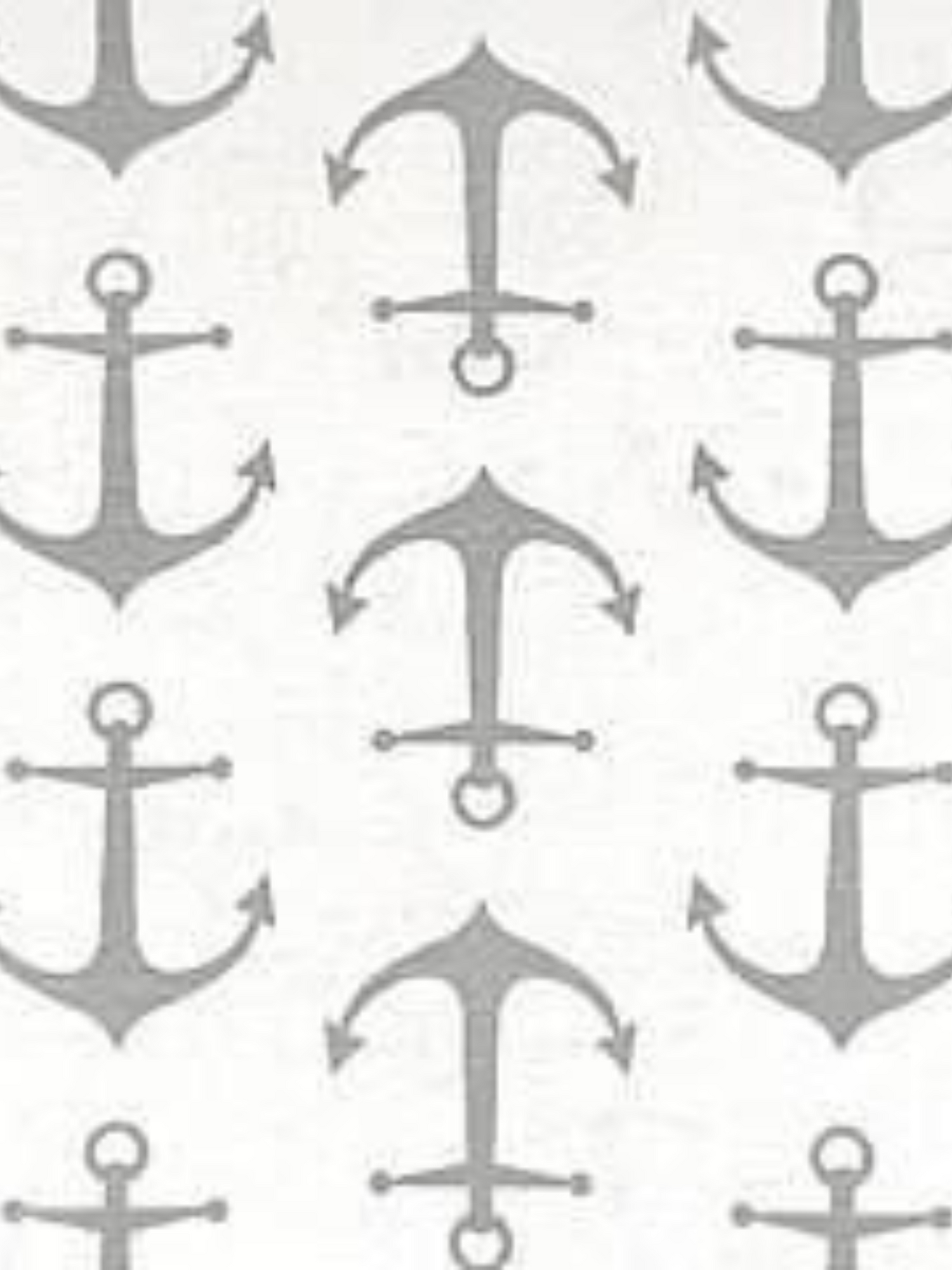 Curtain Panels or Valance - Gray Anchors Nautical - DBC Baby Bedding Co 