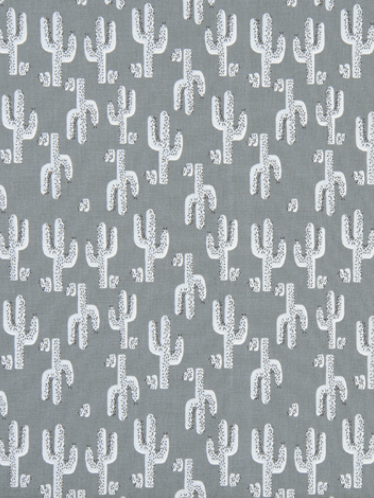 Curtain Panels or Valance - Gray Cactus Western - DBC Baby Bedding Co 