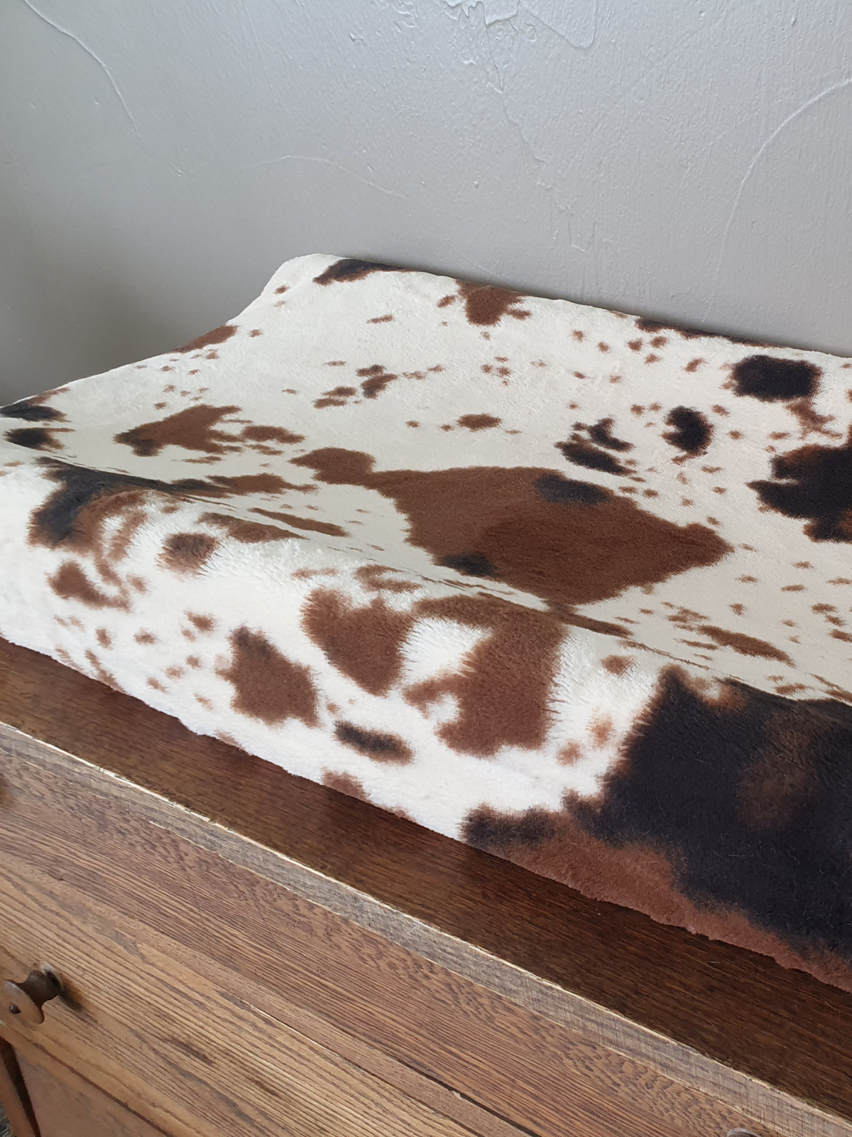 Changing Pad Cover - Cow Minky Western Cover - DBC Baby Bedding Co 
