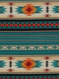 Changing Pad Cover - Teal Aztec Western Cover - DBC Baby Bedding Co 