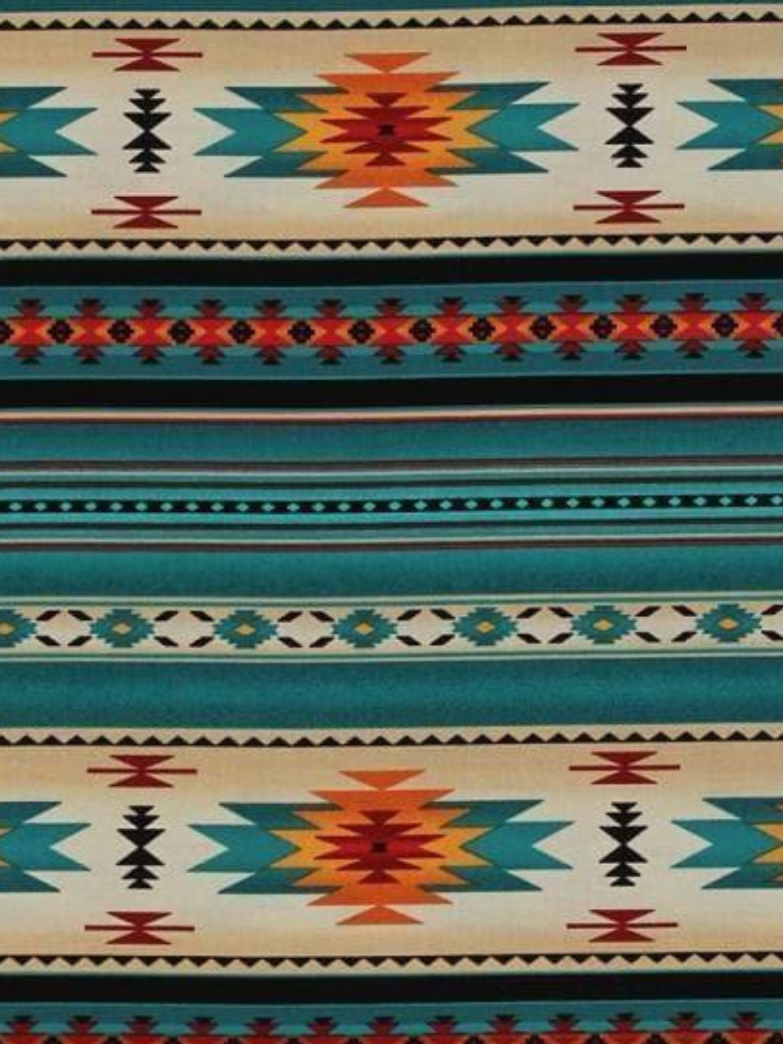 Changing Pad Cover - Teal Aztec Western Cover - DBC Baby Bedding Co 