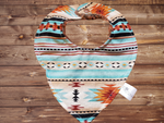 Baby Bib- Mint Aztec Western Bib - DBC Baby Bedding Co 