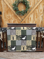 Custom Boy Crib Bedding- Ducks, Trucks, Eight Point Bucks Woodland Baby Bedding Collection - DBC Baby Bedding Co 