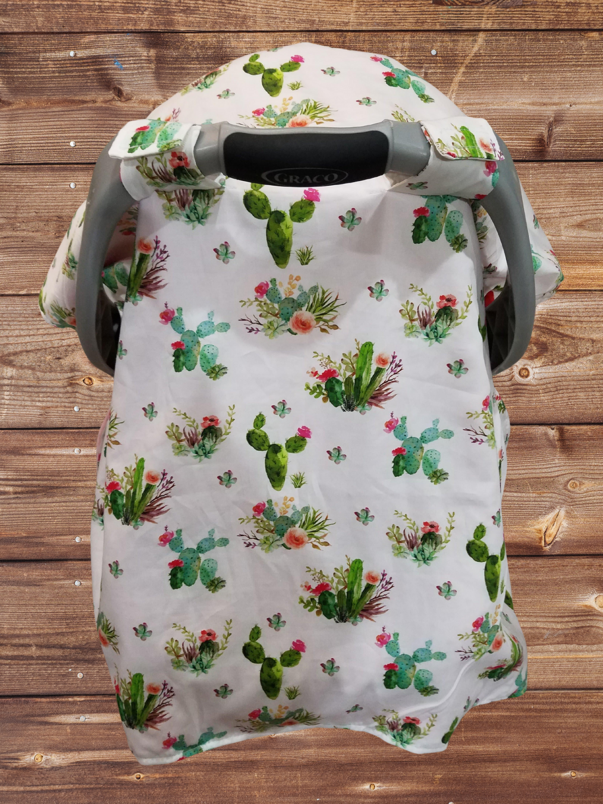 Carseat Tent - Floral Cactus Western Tent - DBC Baby Bedding Co 