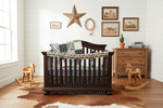 Angus, Aztec, and Arrowhead Western Boy Crib Bedding with rail guard and blanket