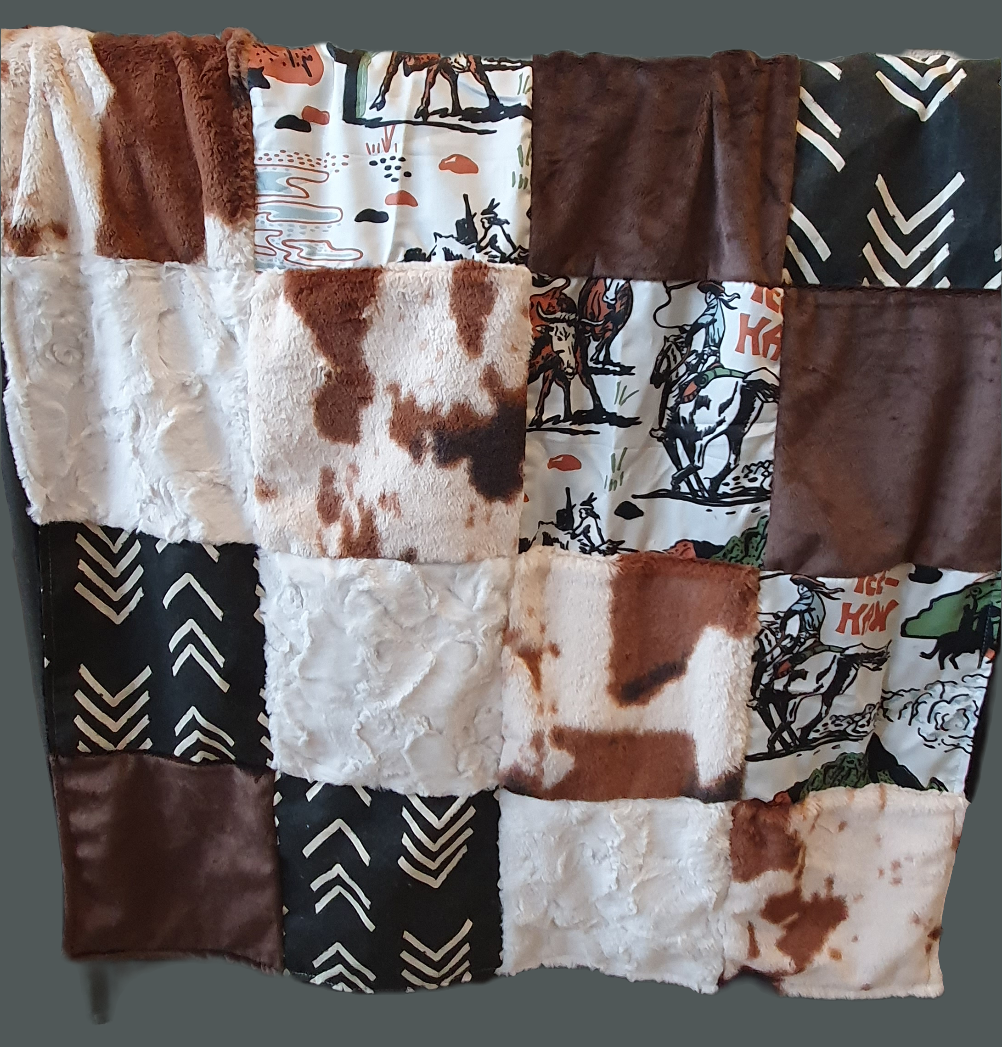 Wild West Cowboy Western Boy Crib Bedding - DBC Baby Bedding Co 