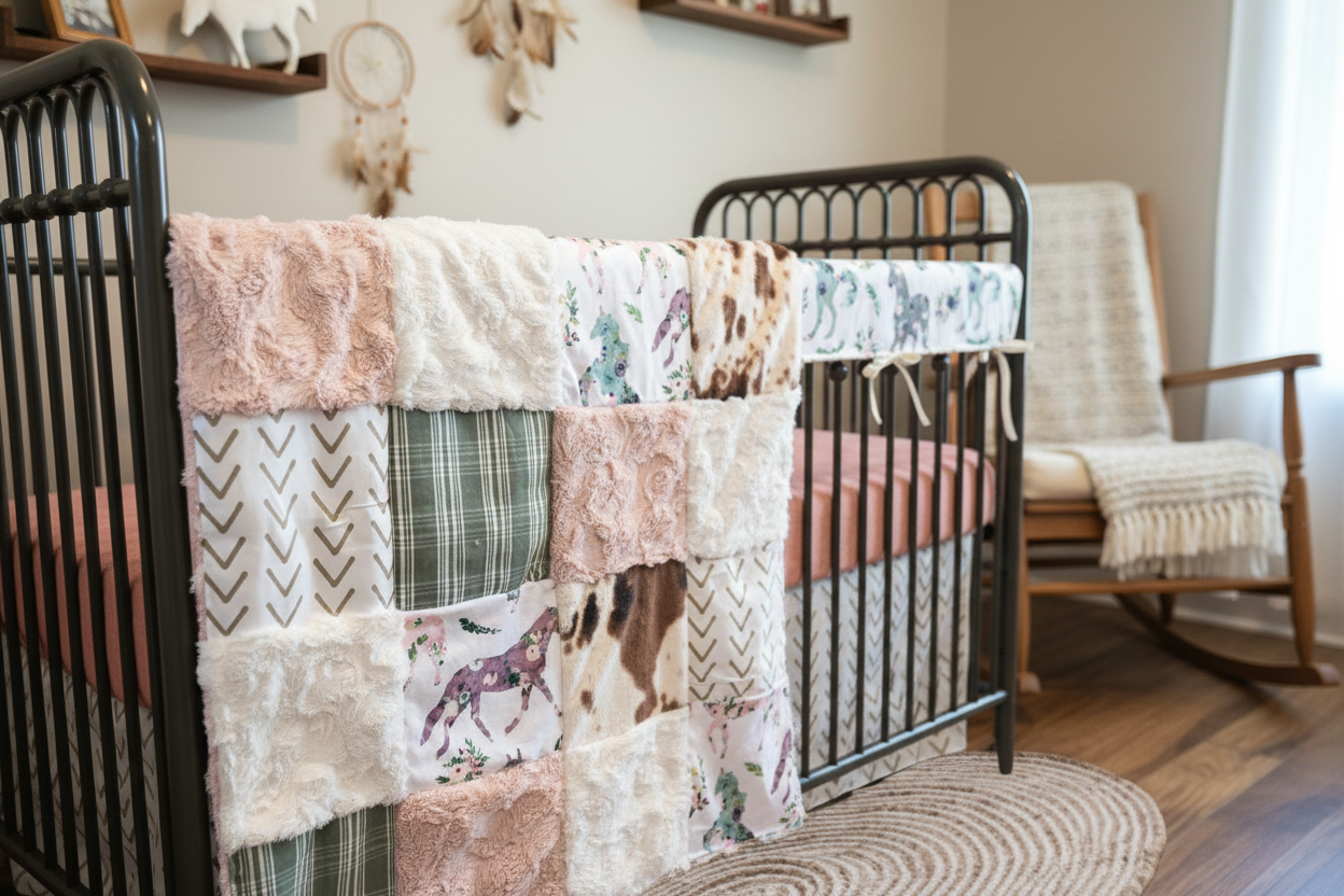 Boho Western Bedding Close-Up