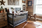 Cactus and Brown Sugar Cow Western Boy Crib Bedding lifestyle image