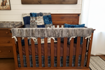 Close-up western nursery cowboy bedding