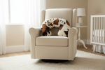 Cow Minky and Minky Western Nursing Pillow Cover on Chair