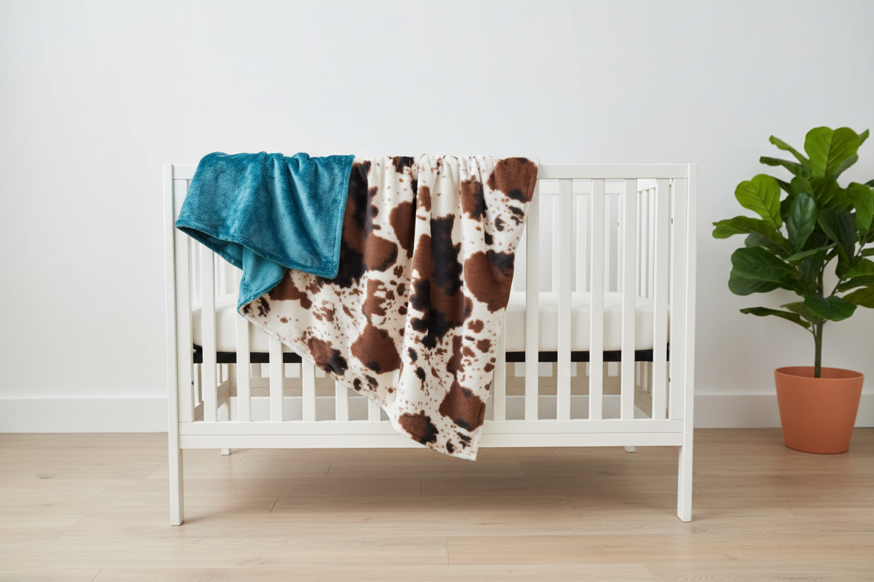 Cow Minky - Crib