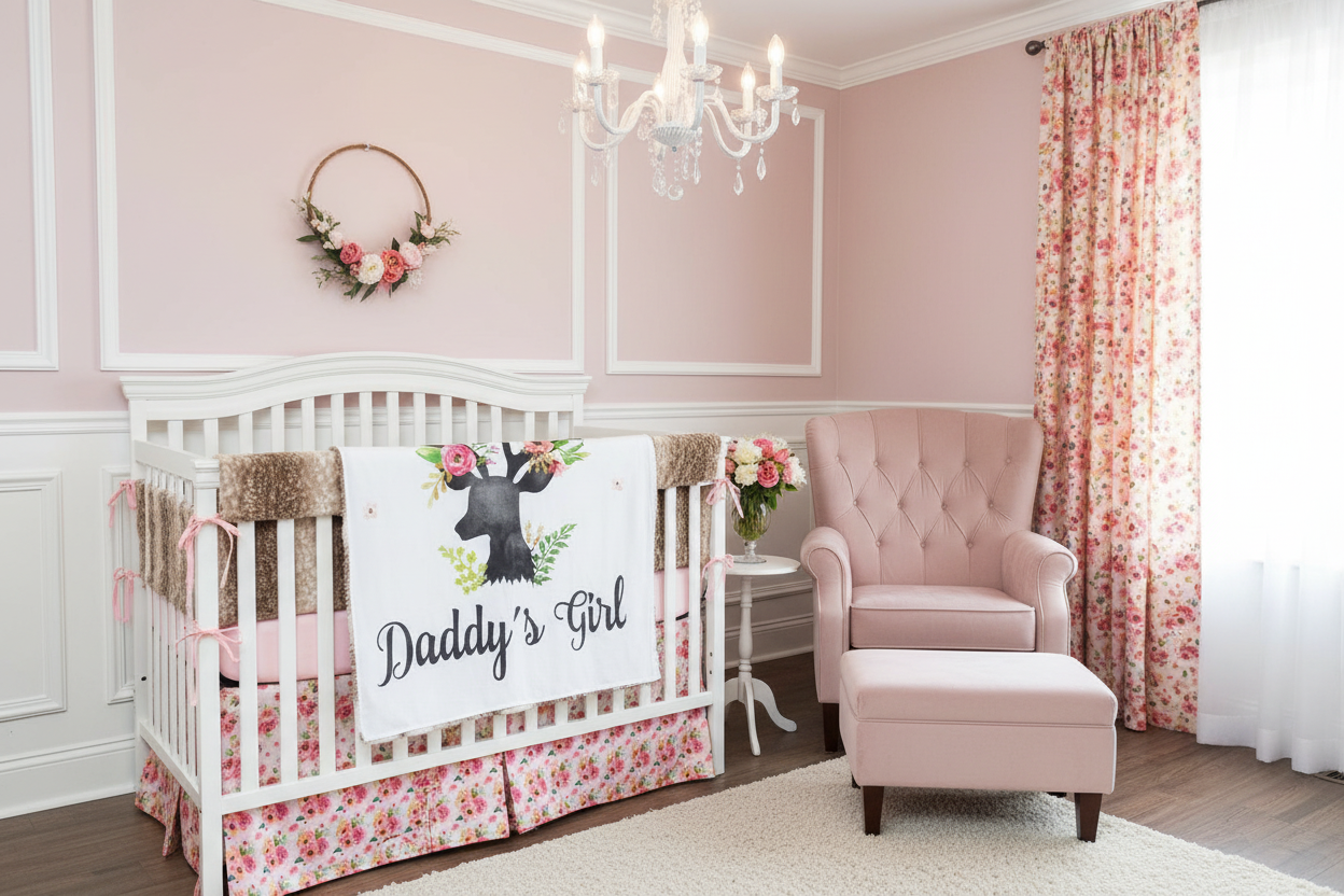 Daddy's Girl Nursery with Matching Florals