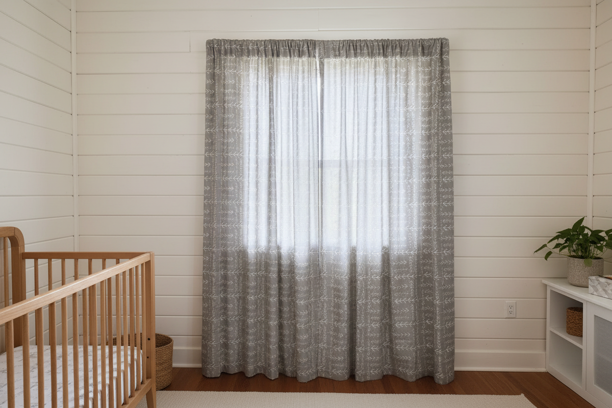 Ecru Tribal Arrows Curtains - Correct Fabric