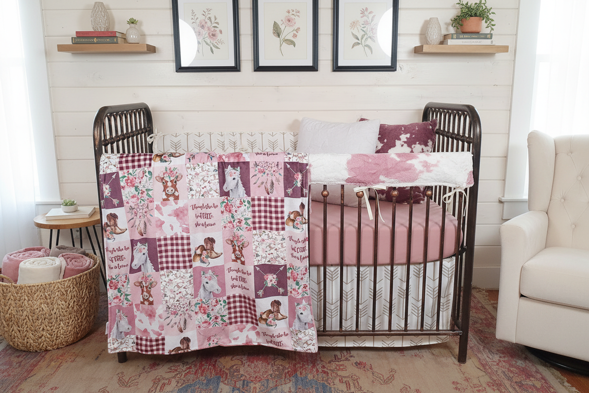 Elegant cowgirl nursery - closer view