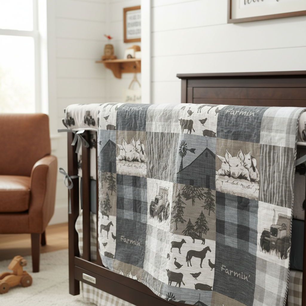 Farmhouse Bedding Close Focus