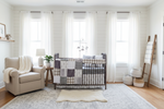 Gray Check Neutral Nursery - Fully Decorated
