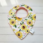 Sunflower Floral Bib - DBC Baby Bedding Co 