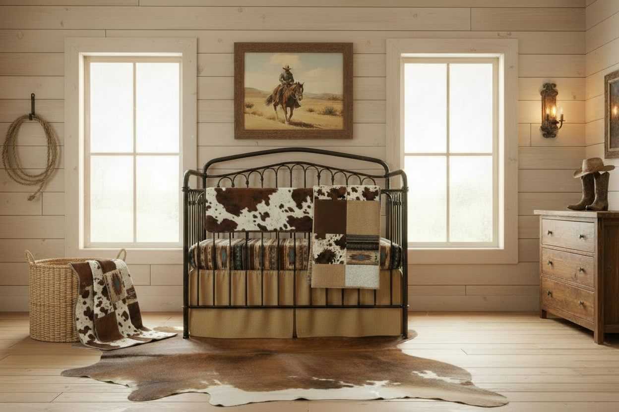 McLintock Western Ranch Boy Crib Bedding - DBC Baby Bedding Co 