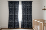 Navy Tribal Arrow Curtains - Panels & Valances - DBC Baby Bedding Co 