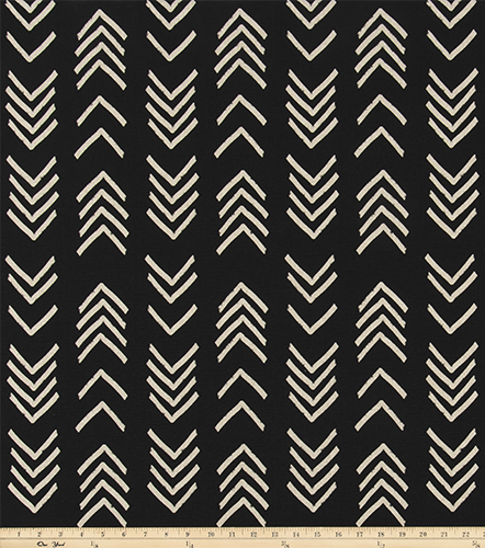 Twin, Full, Queen, or King Comforter - Black Mudcloth Arrows - DBC Baby Bedding Co 