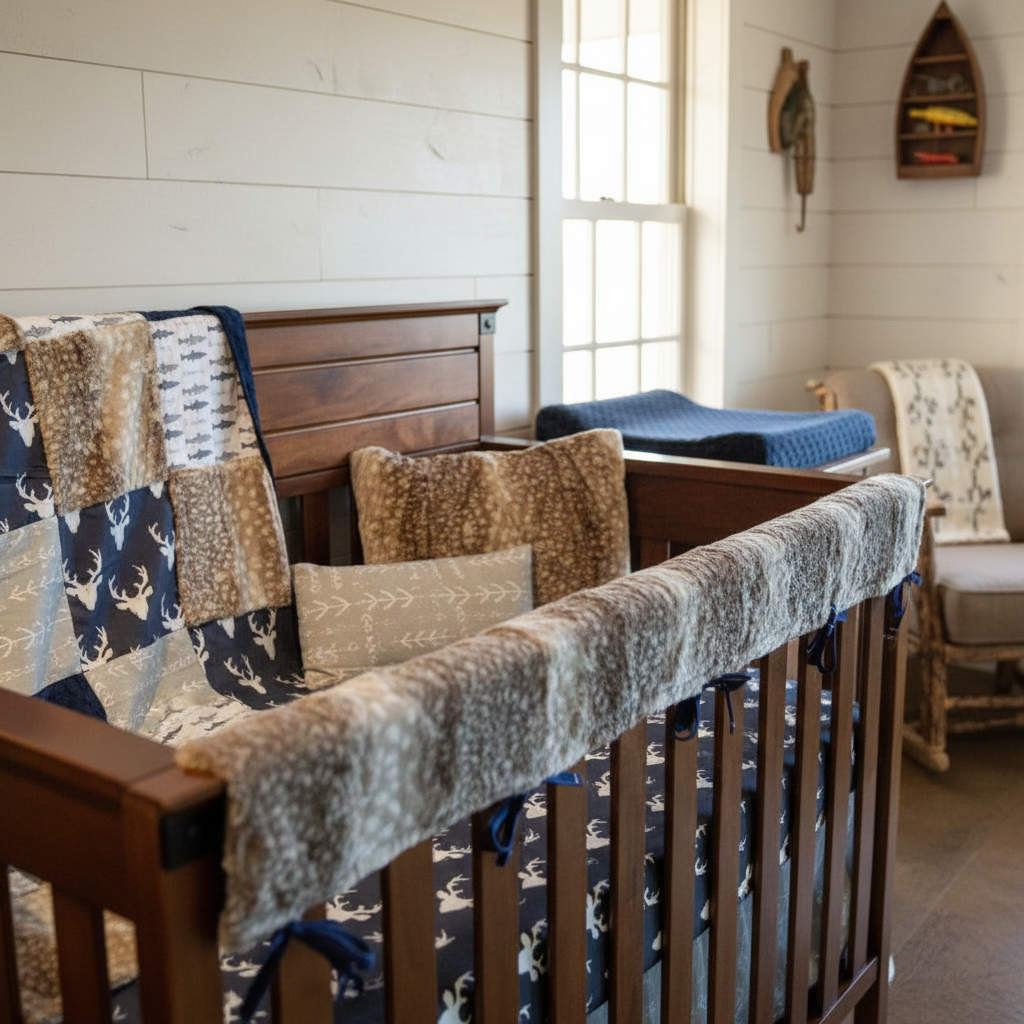Navy Buck Trout Bedding Realistic